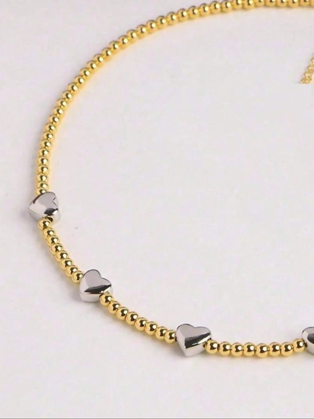 Elegant Heart Bead Multilayer Necklace Set, 2-Piece Layered Design Jewelry for Women, Perfect Party Gift, Versatile Fashion Accessory, Elegant Beaded Necklace, Decorative Beaded Necklaces