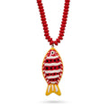 Dopamine Tropical Fish Beaded Necklace - Colorful Handmade Animal Pendant, Summer Beach Aesthetic Jewelry, Boho Mixed Seed Bead Choker for Hawaii Vacation, Fun Y2K Statement Gift for Her,summeroutfits,vacationoutfits,beachoutfits