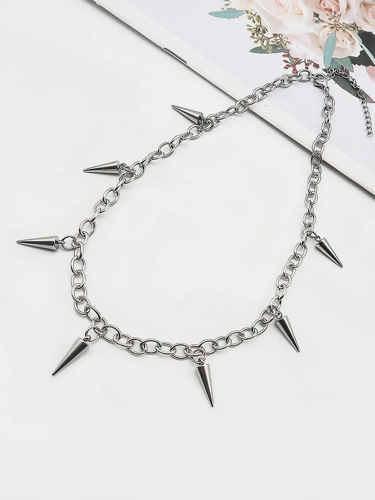 Punk Style Creative Geometric Design Pendant Necklace, Stainless Steel Pendant Necklace, Fashion Jewelry for Men As Gift, Exquisite Chain Jewelry, Durable Fashion Accessory, Fashionable Accessory