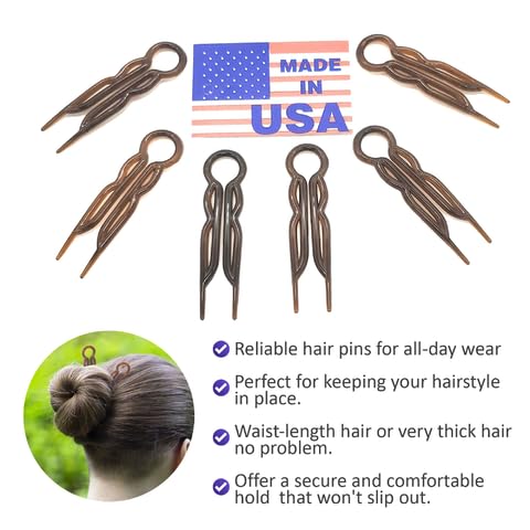 Magic-Grip Hair Pins Set of 10 by Good Hair Days Color: Shell