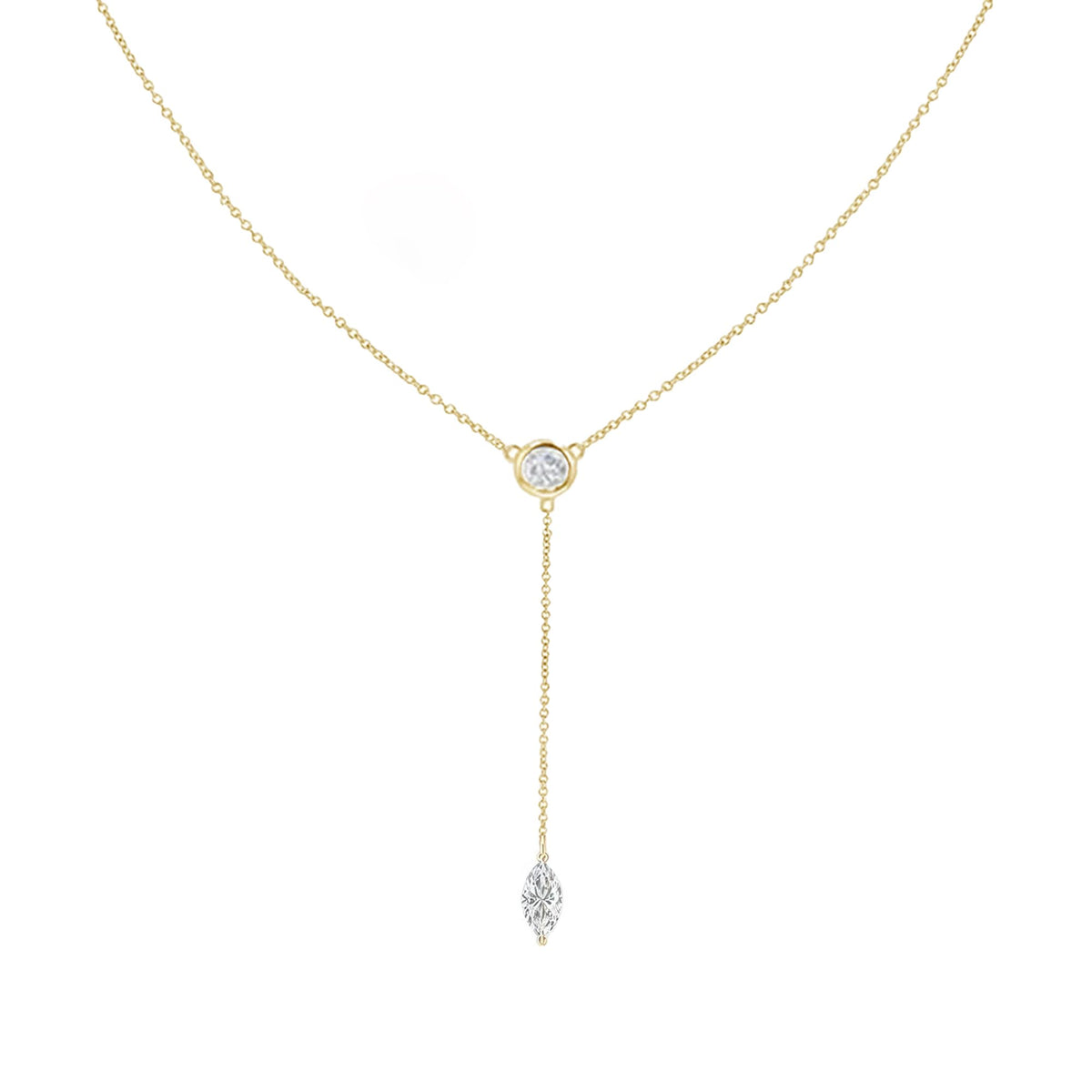Gold Necklace for Women, Dainty Gold Long Necklaces 14k Gold Plated Prom Lariat Necklace Cute Choker Necklaces for Women Trendy Stuff Fashion Costume Gold Accessories Christmas Jewelry Gifts