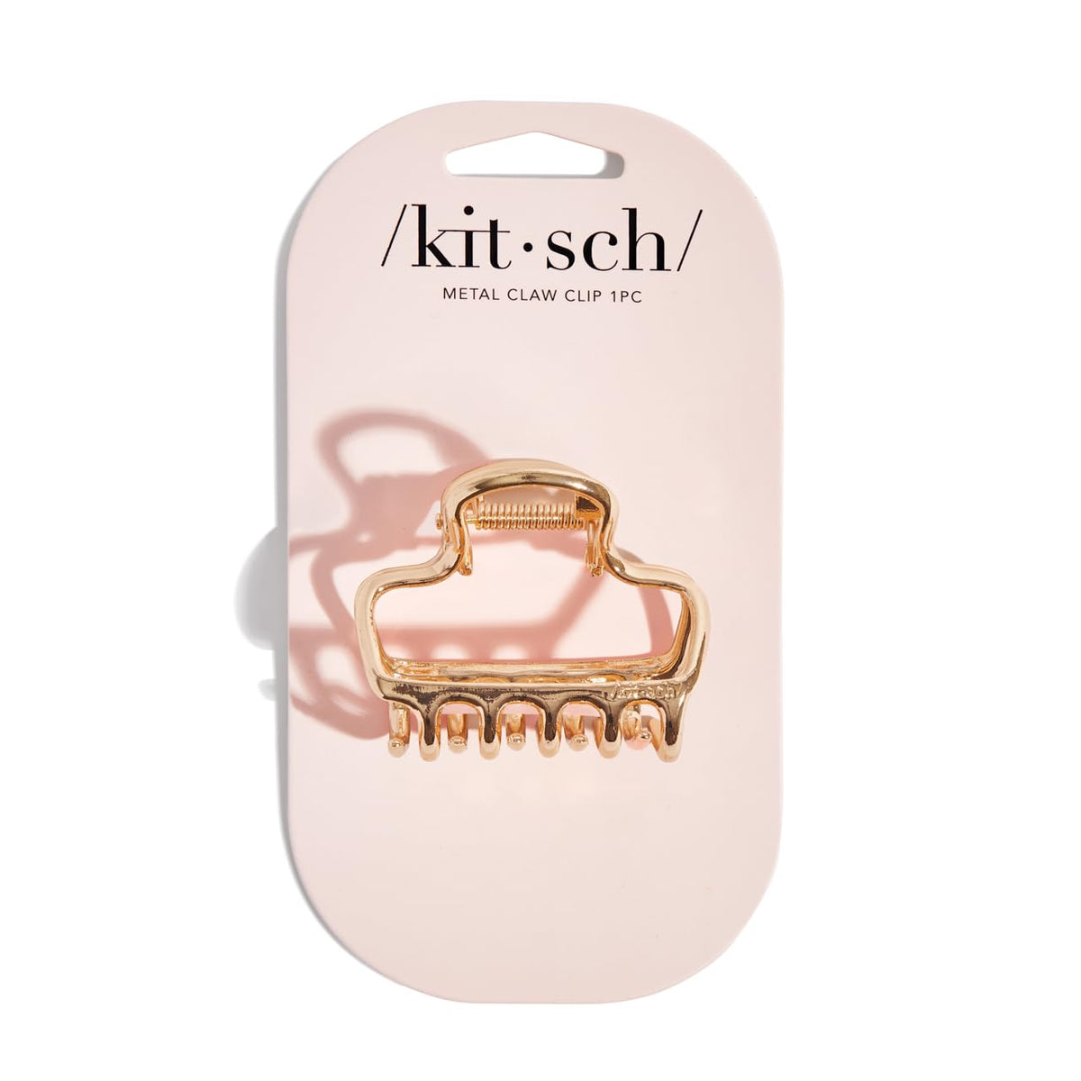 Kitsch Metal Hair Clips for Women - Durable & Elegant Metal Claw Clips, Perfect for Everyday Use & Special Occasions - Gold, 1 Pc