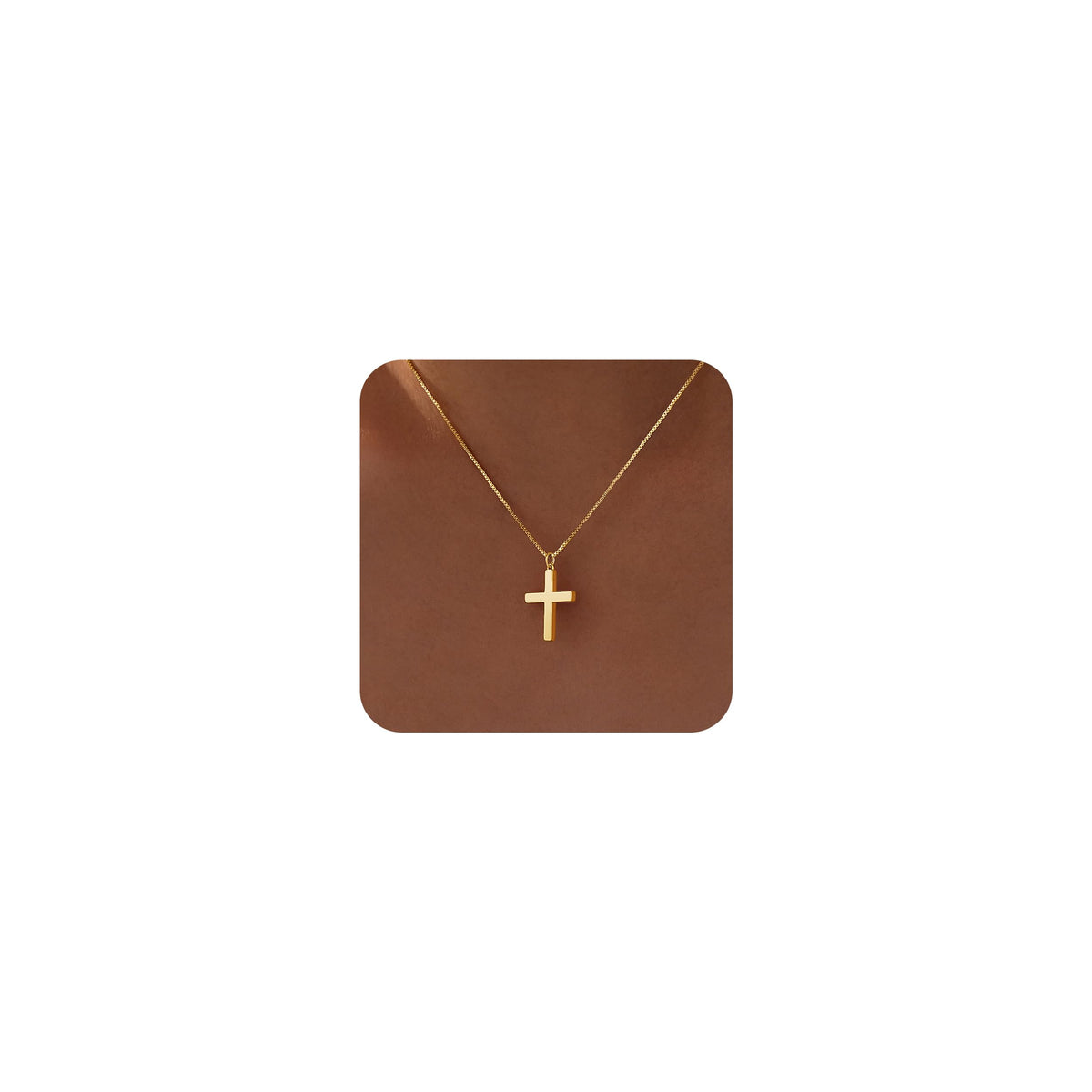 Poxtex Cross Necklace for Women Teen Girls, Dainty 14K Gold Silver Plated Cross Choker Jewelry Non Tarnish Waterproof Cute Simple Small Necklace Christian Baptism Religious Faith Jewelry Gifts