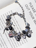8-Ball Cherry Charm Bracelet, Star Girl Bracelet, Devil Number 777 Bracelet, Fashion Street Retro Heart Bracelet, Beaded Charm Bracelet, Bracelet With Charms, Fashionable Bracelet, Jewelry Bracelet