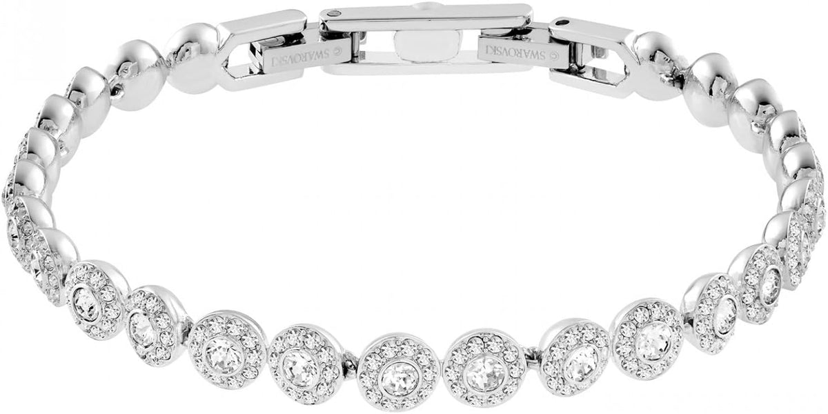 Swarovski Una Angelic Bracelet with White Crystals on a Rhodium Plated Setting