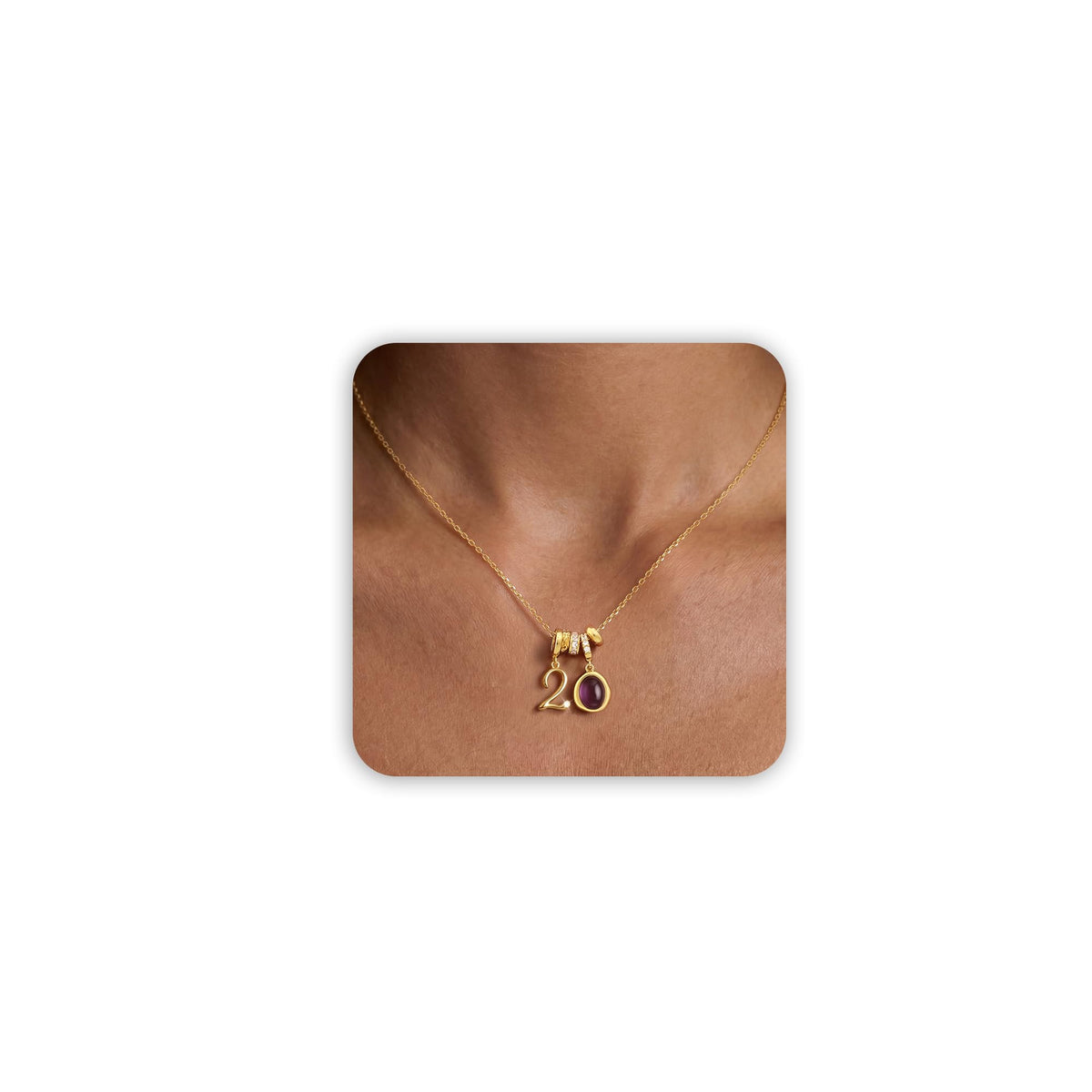Freekiss Gold Pendant Necklace for Women, Dainty Diamond Necklaces for Women Simple 14K Gold Plated Paperclip Choker Necklaces Cute Minimalist Open Oval Necklaces Gold Jewelry for Women Gifts