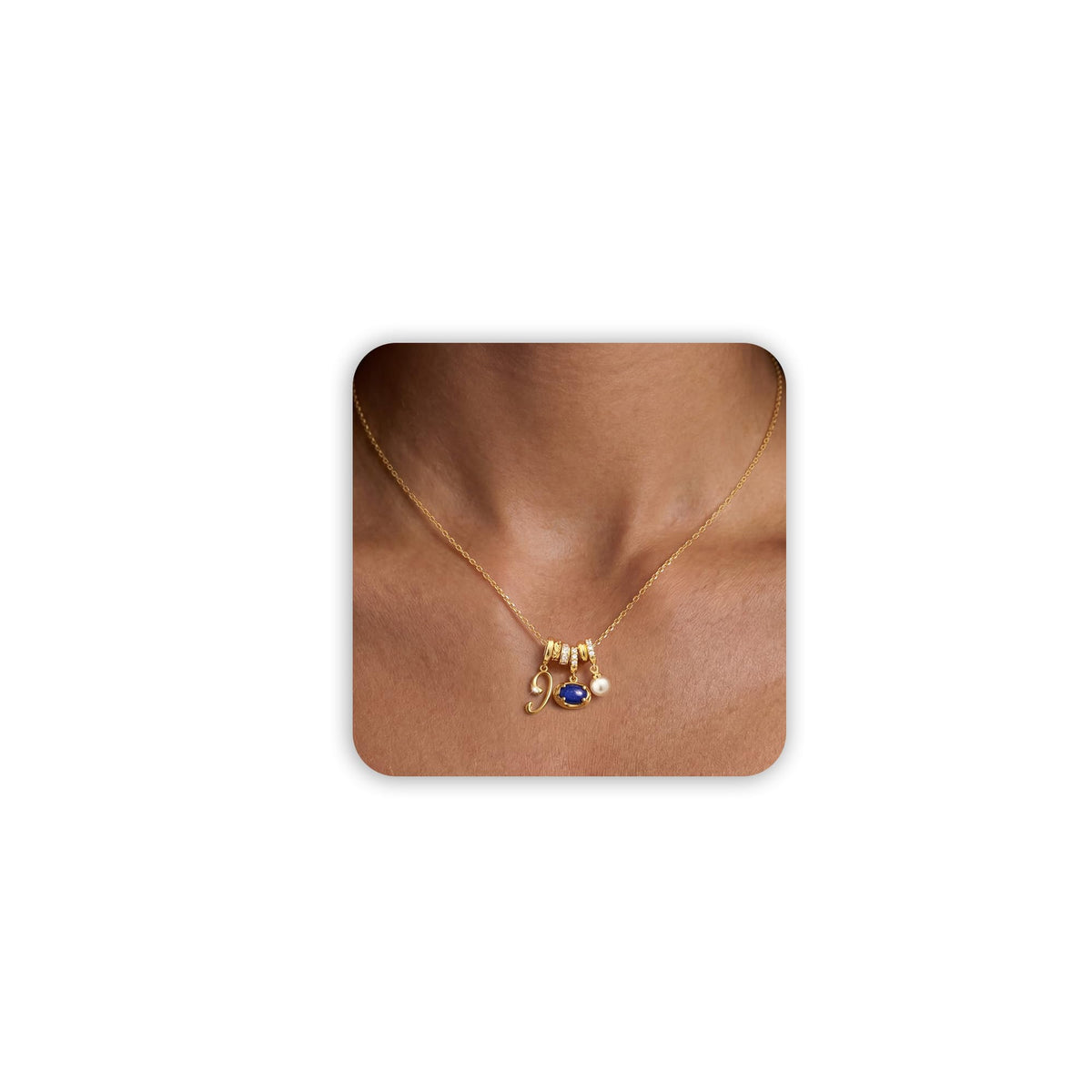 Freekiss Gold Pendant Necklace for Women, Dainty Diamond Necklaces for Women Simple 14K Gold Plated Paperclip Choker Necklaces Cute Minimalist Open Oval Necklaces Gold Jewelry for Women Gifts