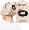 Kitsch Small Flat Claw Clips for Women - Stylish Flat Hair Clips, Strong Hold for Thick & Fine Hair | Non-Slip for Secure, Comfortable All-Day Wear -Tortoise Design