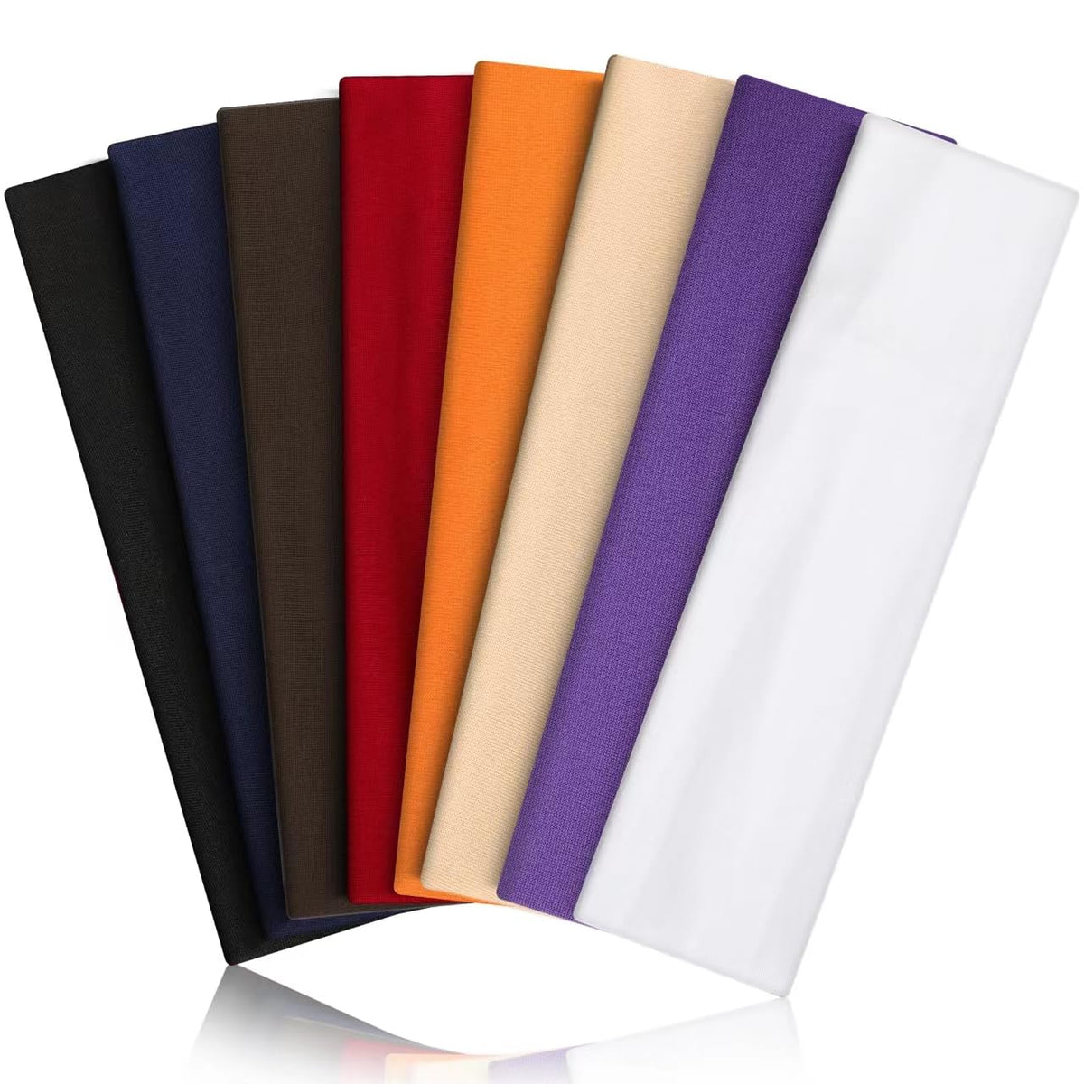 8PCS Summer-Exclusive Non Slip Sports Elastic Soft Running Fashion Headbands Absorb Sweat for Women & Men Working Out, Travel