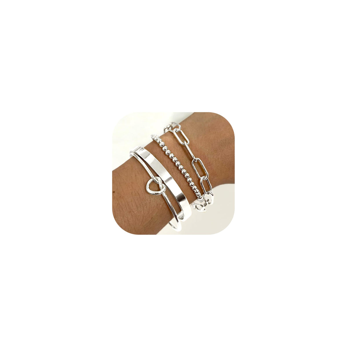 Reoxvo Gold Bangle Cuff Bracelets for Women Trendy Gold Plated Tennis Bracelet Stack for Women Non Tarnish Fashion Jewelry Accessories Set