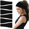 YONUF Boho Headbands For Women Fashion Wide Headband Yoga Workout Head Bands Hair Accessories Band 6 Pack