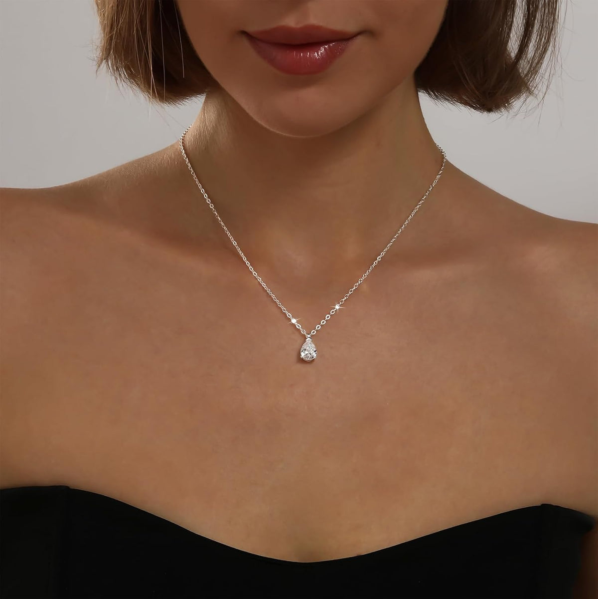 Gold Necklace for Women 14K Gold Plated Dainty Pendant Chain Puffy Heart Italian Horn Radiant Sun Compass CZ Teardrop Bow Charm Trendy Jewelry Gift