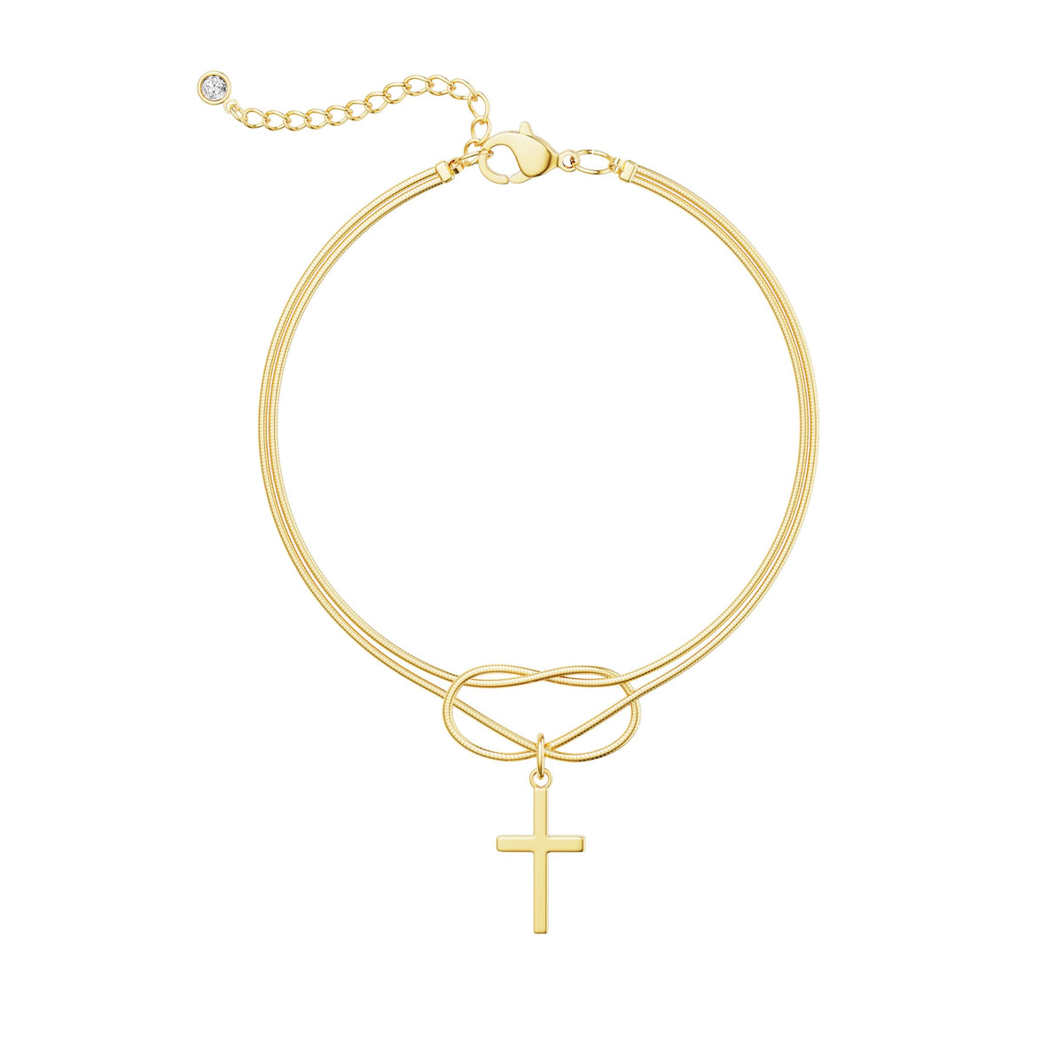 Moodear Cross Bracelet for Women, Dainty 925 Sterling Silver/14k Gold Plated CZ Chain Bracelets for Women Graduation Gift 2026 for Teen Religious Christian Basket Stuffers Jewelry