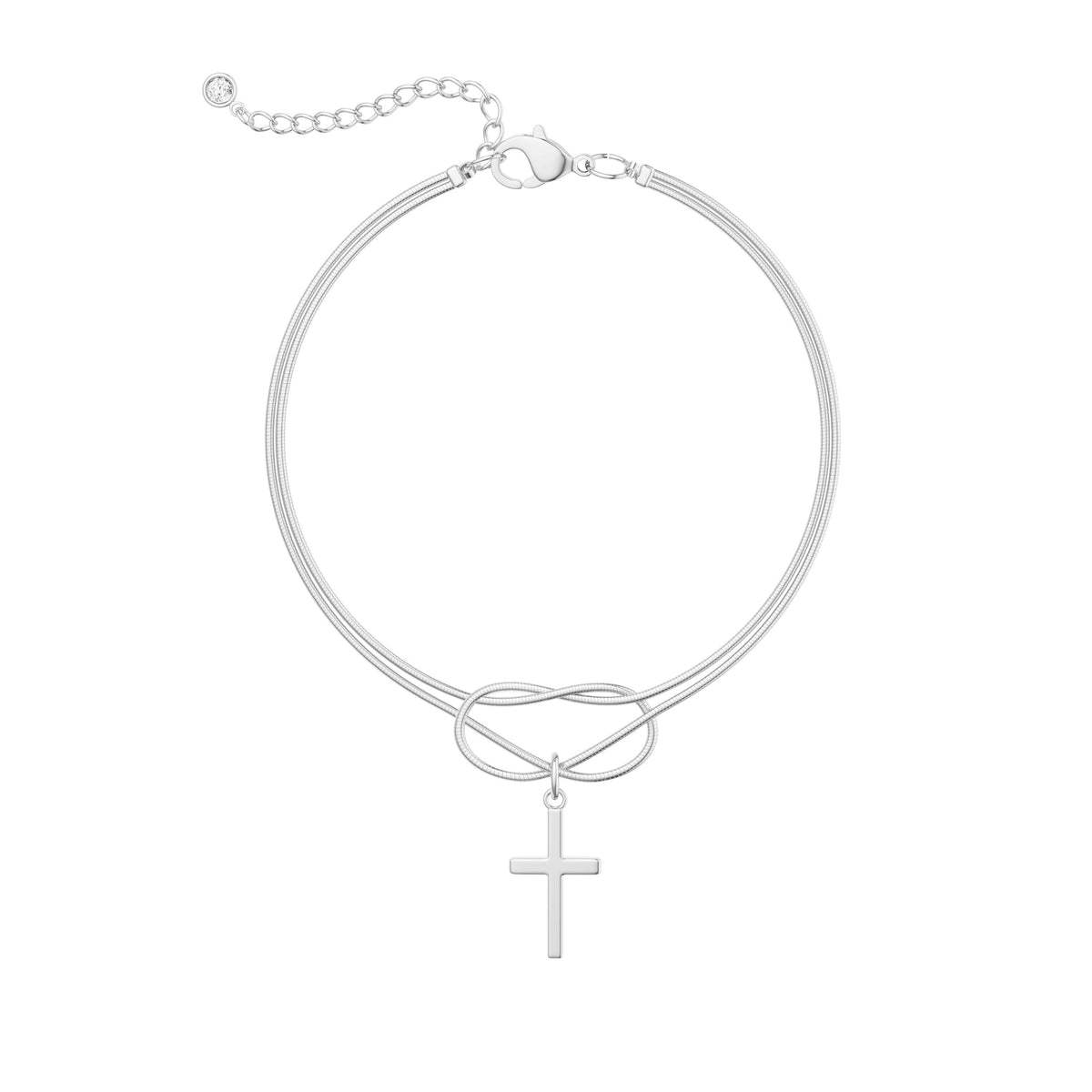 Moodear Cross Bracelet for Women, Dainty 925 Sterling Silver/14k Gold Plated CZ Chain Bracelets for Women Graduation Gift 2026 for Teen Religious Christian Basket Stuffers Jewelry
