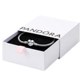 PANDORA Heart Clasp Snake Chain Bracelet - Heart Clasp - Romantic Jewelry for Her with Gift Box - Compatible Moments Charms - Sterling Silver