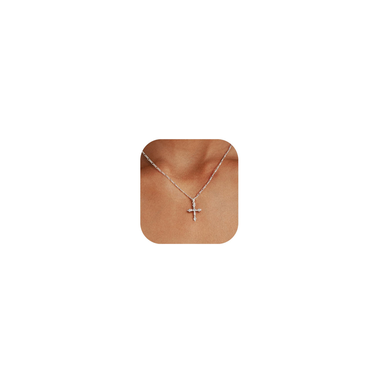 Cross Necklace for Women,Double Cross Necklace 14K Gold Plated Cross Pendant Necklace Dainty Gold Cross Necklaces for Women Trendy Small Cross Charm Necklace Simple Cute Choker Necklaces Gold Jewery