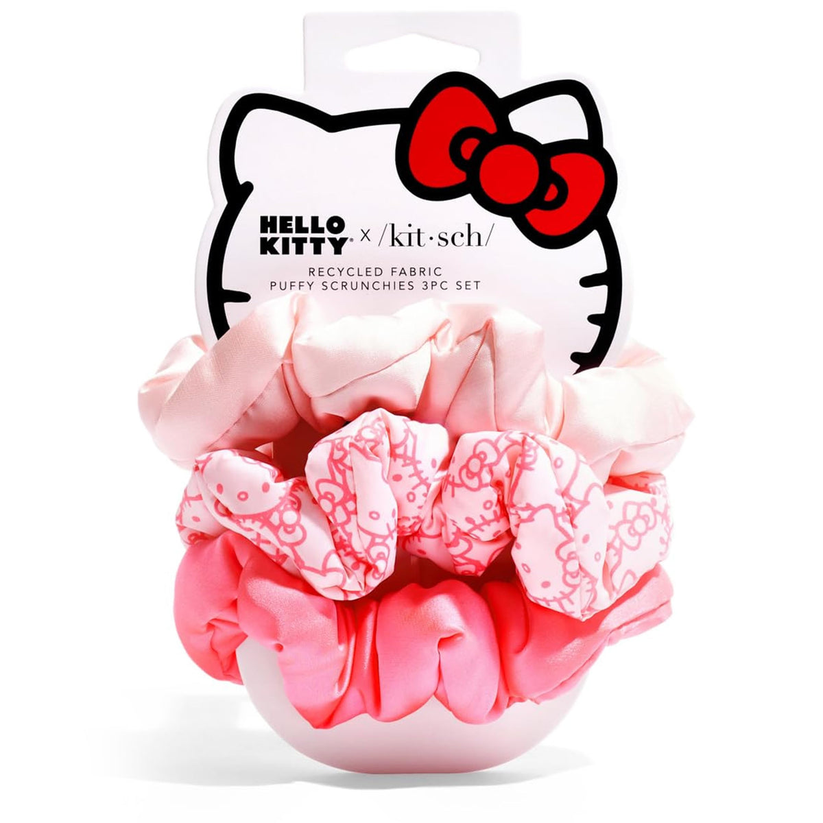Kitsch Ultra-Petite Satin Scrunchies for Women - No Crease, Frizz-Free Sleep | Softer Than Silk Scrunchies Gentle On Hair Scrunchies for All Hair Types | Stylish Hair Accessories- Cherry Blossom, 5pcs