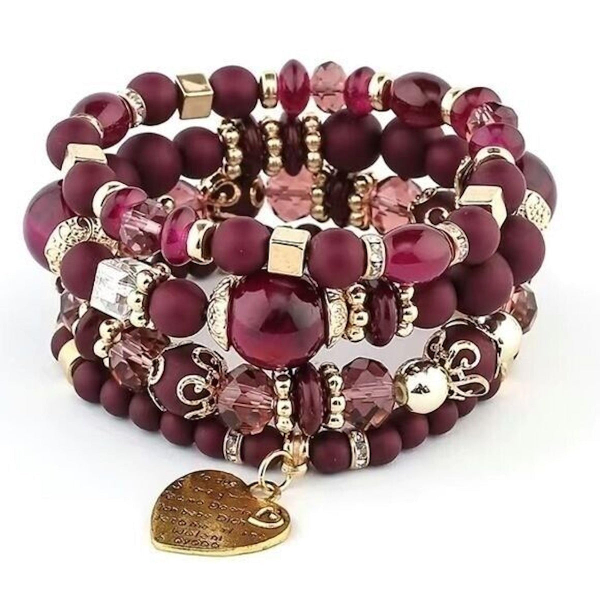 Women Beaded Bracelet Set | Colorful Boho Stackable Trendy Design with Crystal Accents Multilayer Bangle Bracelet | Fashion Stretch Braclets Jewelry for Women