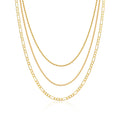 Tewiky Layered Necklaces for Women Non Tarnish- Chunky 14k Gold Plated Herringbone/Snake/Rope/Box/Cuban Link Chain for Women Waterproof Layering Stack Choker Necklace Trendy Dainty Tarnish Free Jewelry Set