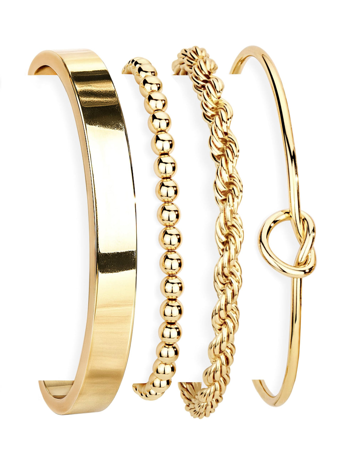 925 Sterling Silver Bracelets for Women Stack, Trendy Tennis Bangle Cuff Jewelry Set 14K Gold Plated, Adjustable Bracelet Set for Wrist Essentials, Women Fashion Watch Band Acecessories