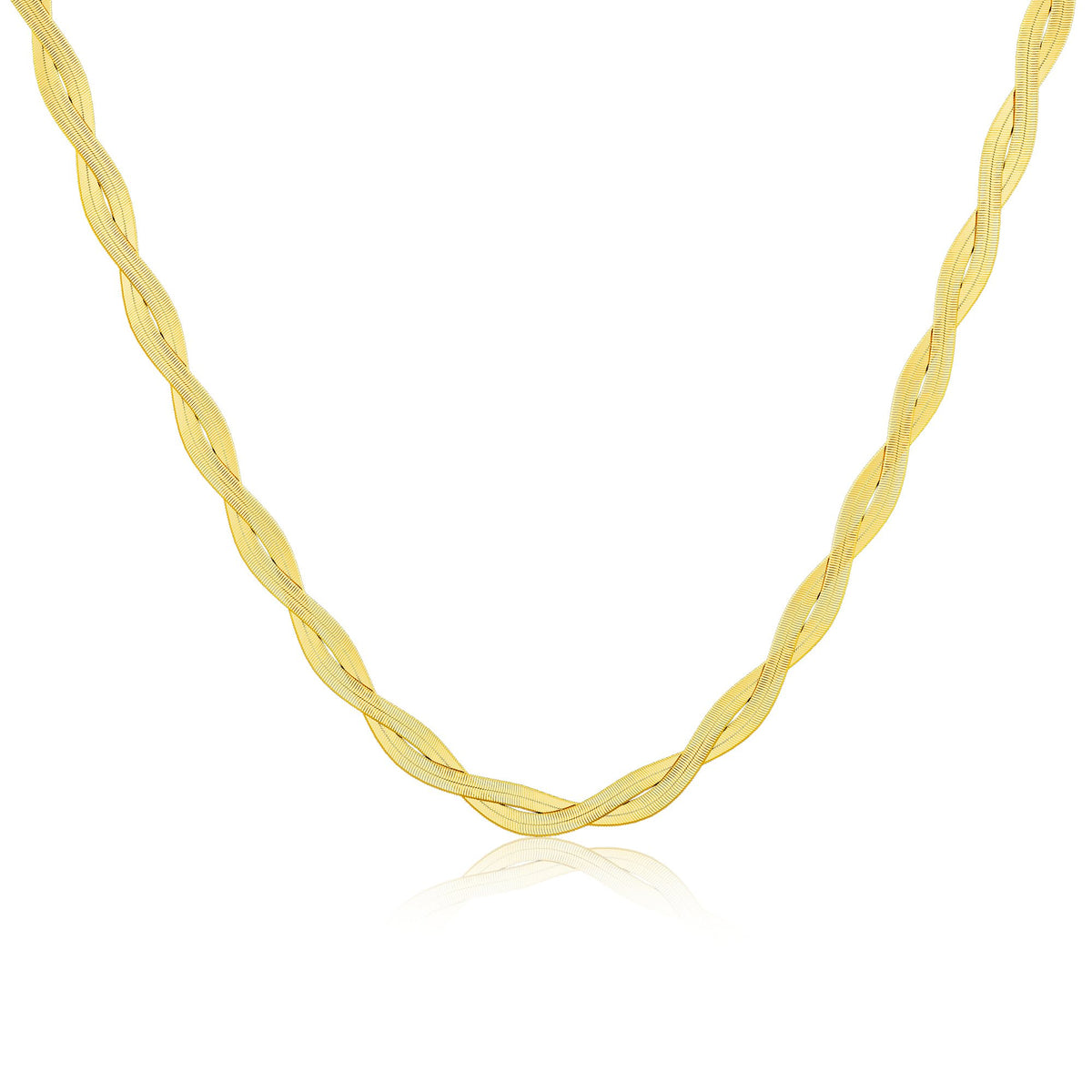 Tewiky Layered Necklaces for Women Non Tarnish- Chunky 14k Gold Plated Herringbone/Snake/Rope/Box/Cuban Link Chain for Women Waterproof Layering Stack Choker Necklace Trendy Dainty Tarnish Free Jewelry Set