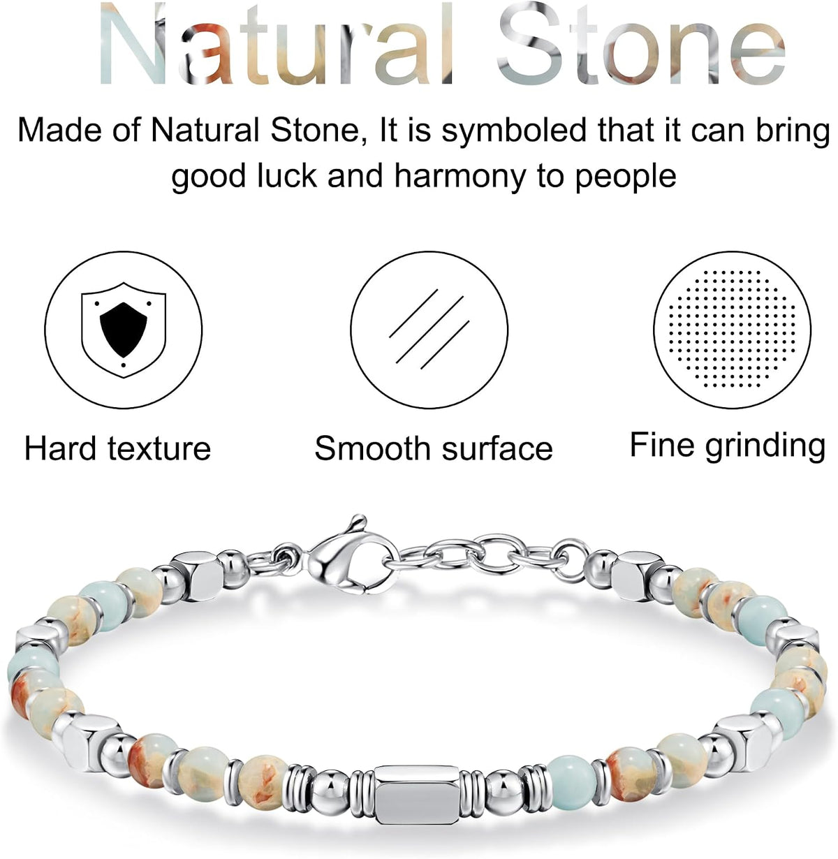 SIUMAL Bracelets for Women, Beaded Bracelets, Silver Bracelets for Women & Gold Bracelets for Women, Boho Bracelets, Trendy Jewelry Gifts for Lover Mom Friends