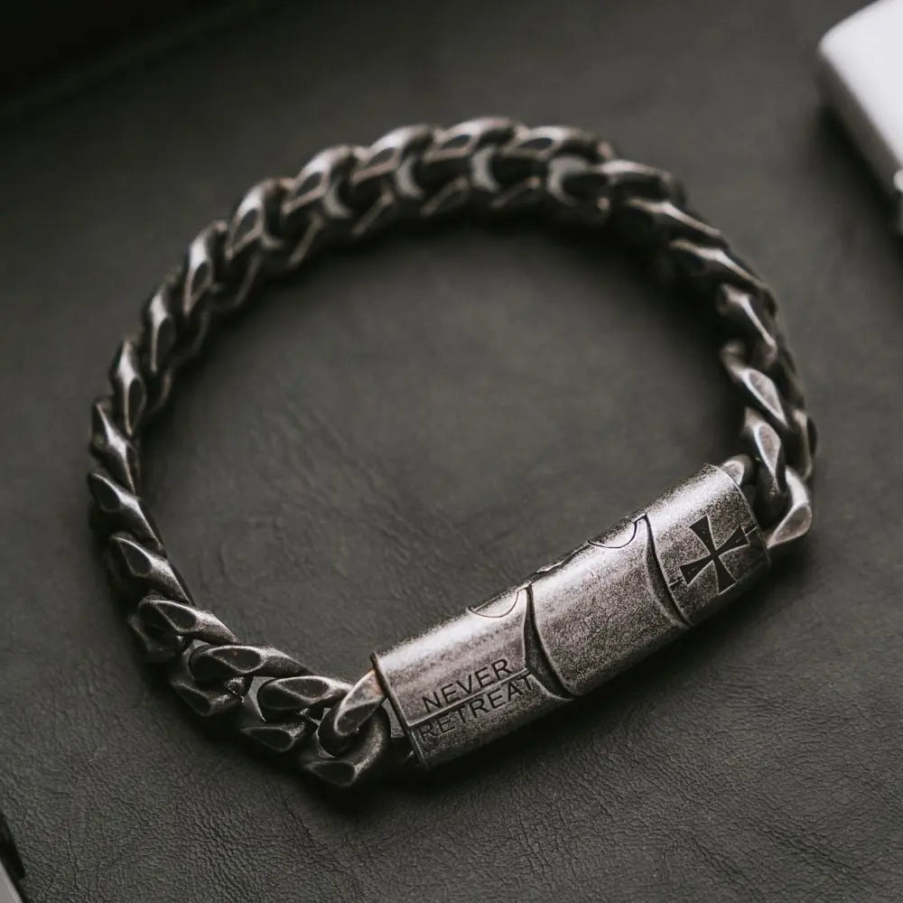 The Knights Templar - Never Retreat Never Surrender Bracelet TT: Helps Pair Veterans With A Service Dog Or Shelter Dog