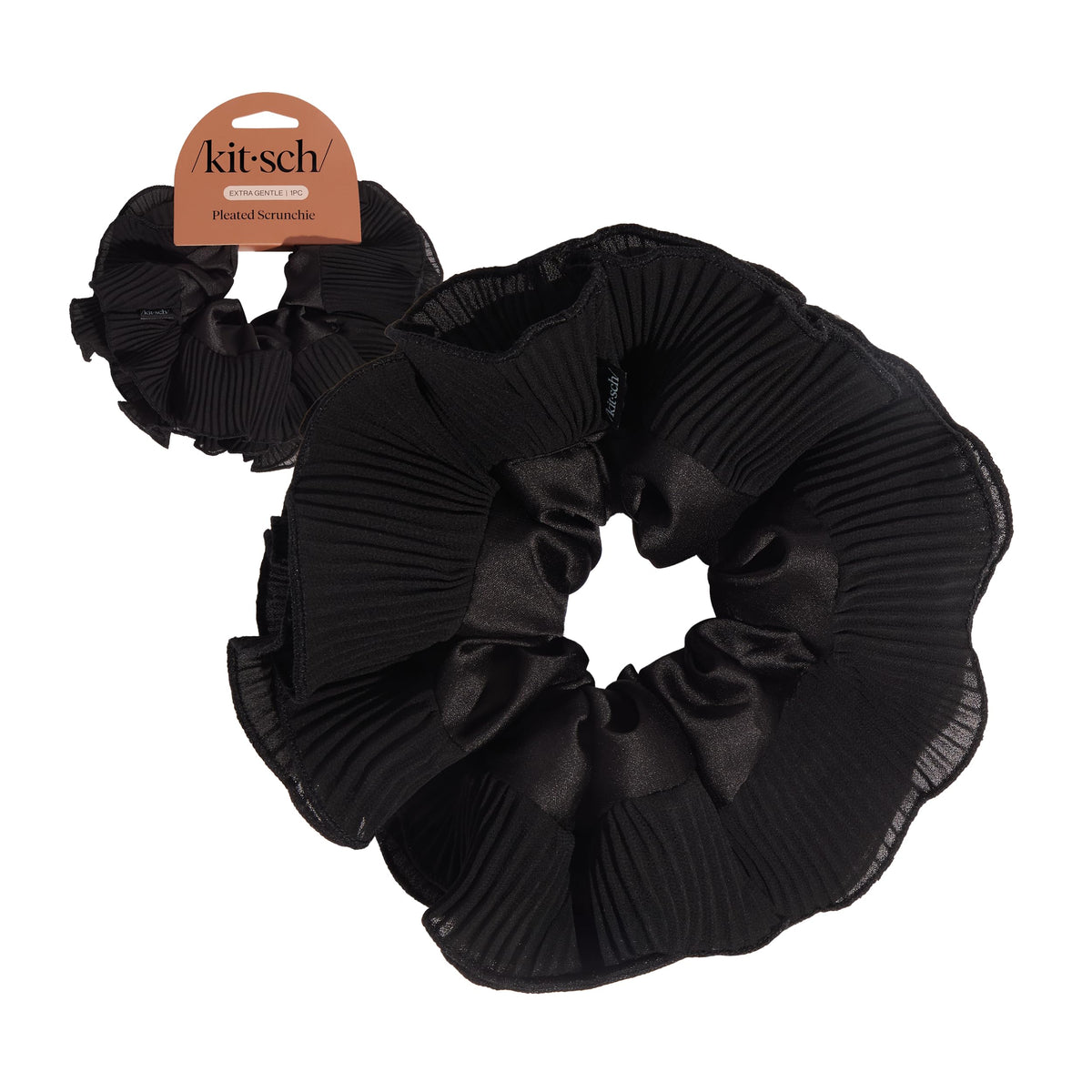 Kitsch Ultra-Petite Satin Scrunchies for Women - No Crease, Frizz-Free Sleep | Softer Than Silk Scrunchies Gentle On Hair Scrunchies for All Hair Types | Stylish Hair Accessories - Eucalyptus, 6pcs