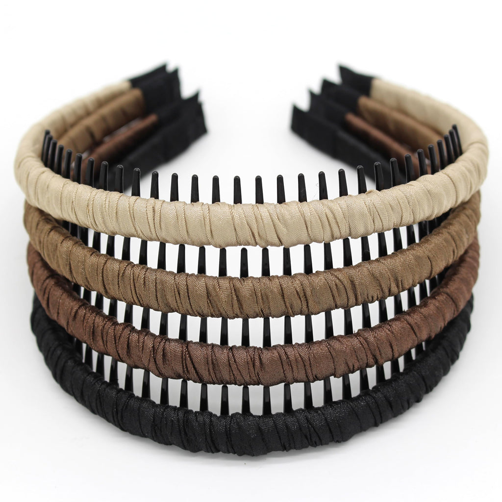 JOBAND Fashion floral teeth Headbands comb Hair Accessories Non-slip Hair bands Soft Comfy Hair Hoop for Women/Girl(4 color)