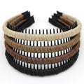 JOBAND Fashion floral teeth Headbands comb Hair Accessories Non-slip Hair bands Soft Comfy Hair Hoop for Women/Girl(4 color)