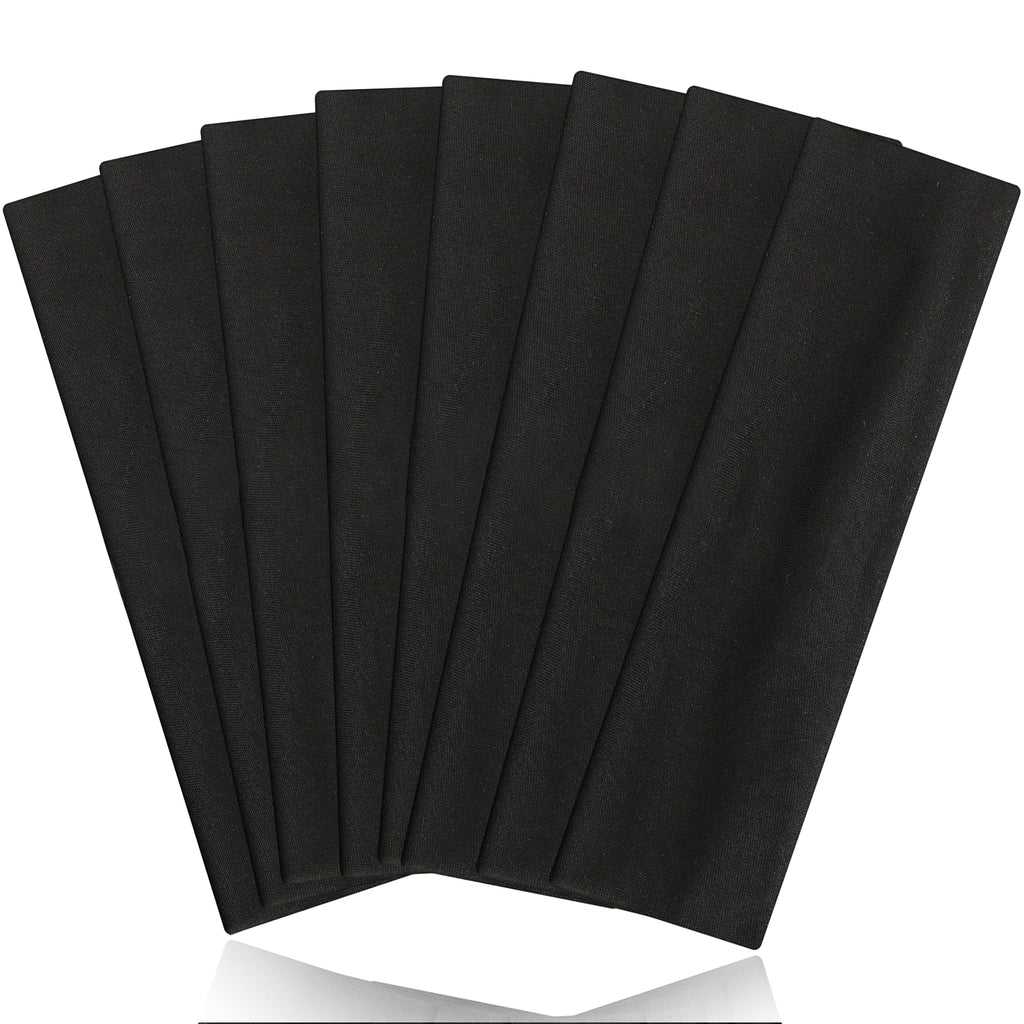 8PCS Summer-Exclusive Non Slip Sports Elastic Soft Running Fashion Headbands Absorb Sweat for Women & Men Working Out, Travel