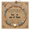 yupoxiu Inspirational Gifts for Women Birthday - Natural Stone Bracelets, Thinking of You Get Well Soon Gifts for Women Friend Sister