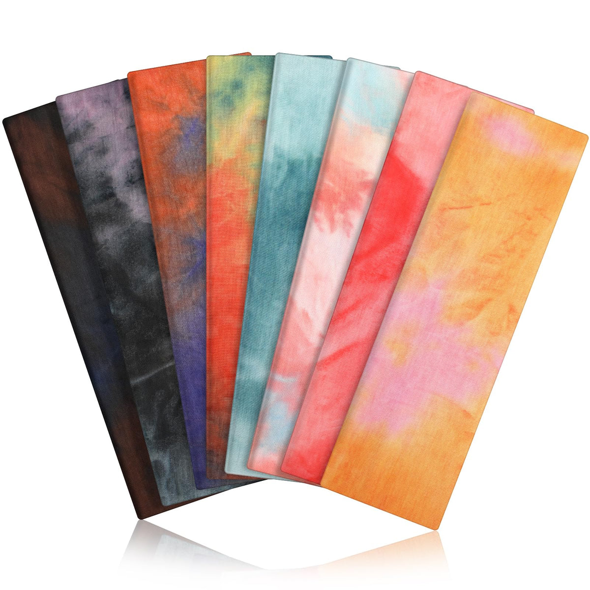 8PCS Summer-Exclusive Non Slip Sports Elastic Soft Running Fashion Headbands Absorb Sweat for Women & Men Working Out, Travel