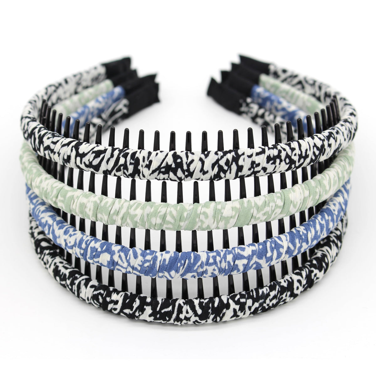 JOBAND Fashion floral teeth Headbands comb Hair Accessories Non-slip Hair bands Soft Comfy Hair Hoop for Women/Girl(4 color)