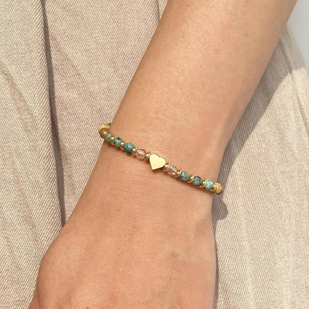 yupoxiu Inspirational Gifts for Women Birthday - Natural Stone Bracelets, Thinking of You Get Well Soon Gifts for Women Friend Sister