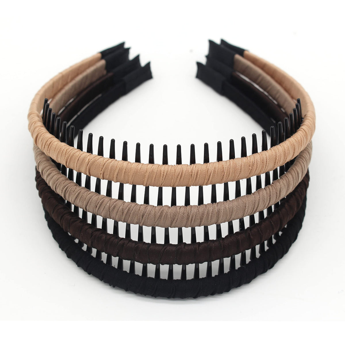 JOBAND Fashion floral teeth Headbands comb Hair Accessories Non-slip Hair bands Soft Comfy Hair Hoop for Women/Girl(4 color)