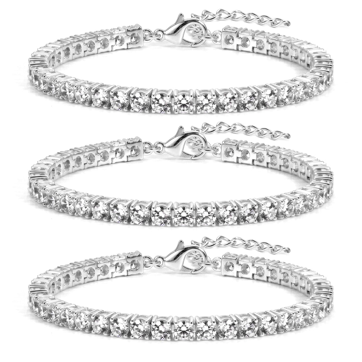 925 Sterling Silver Bracelets for Women Stack, Trendy Tennis Bangle Cuff Jewelry Set 14K Gold Plated, Adjustable Bracelet Set for Wrist Essentials, Women Fashion Watch Band Acecessories