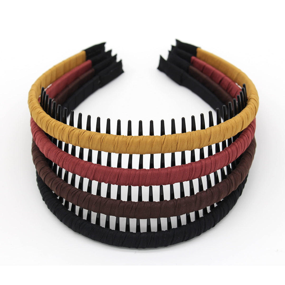 JOBAND Fashion floral teeth Headbands comb Hair Accessories Non-slip Hair bands Soft Comfy Hair Hoop for Women/Girl(4 color)