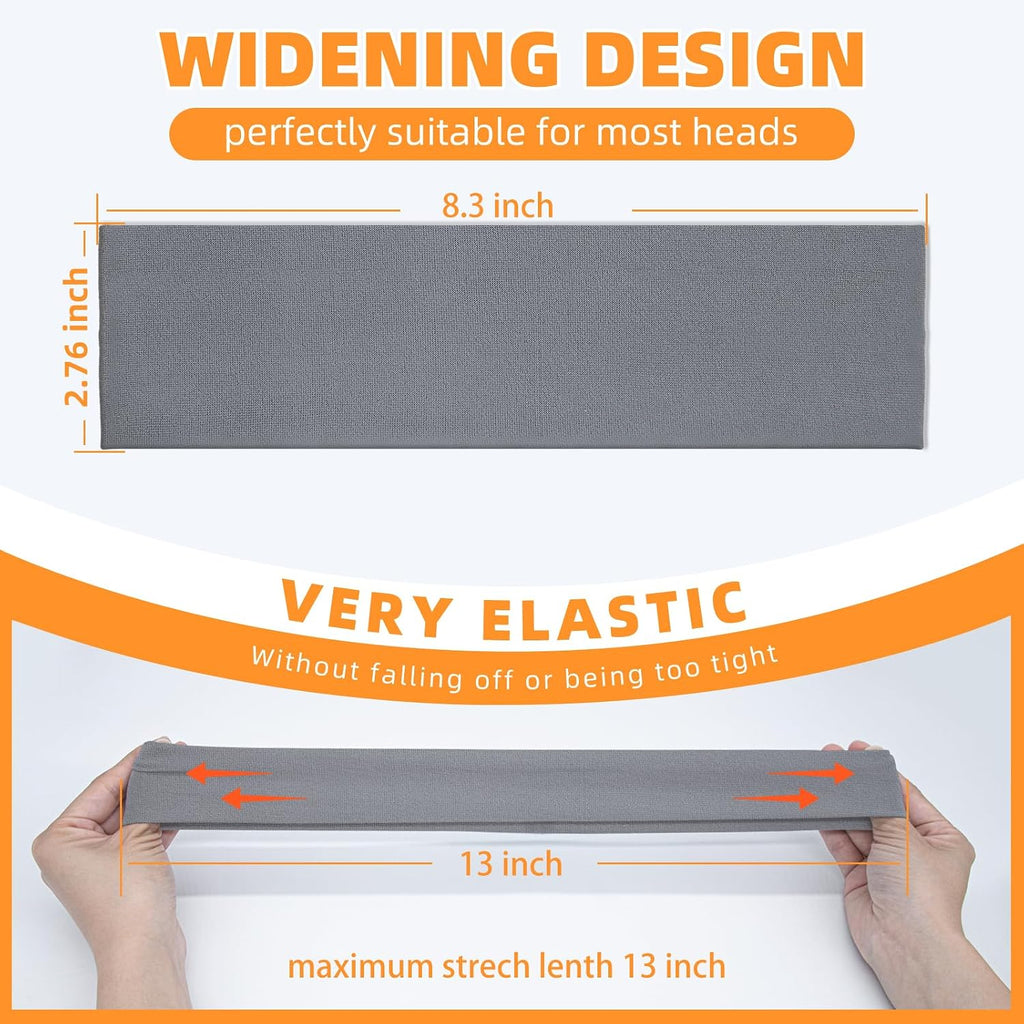 8PCS Summer-Exclusive Non Slip Sports Elastic Soft Running Fashion Headbands Absorb Sweat for Women & Men Working Out, Travel