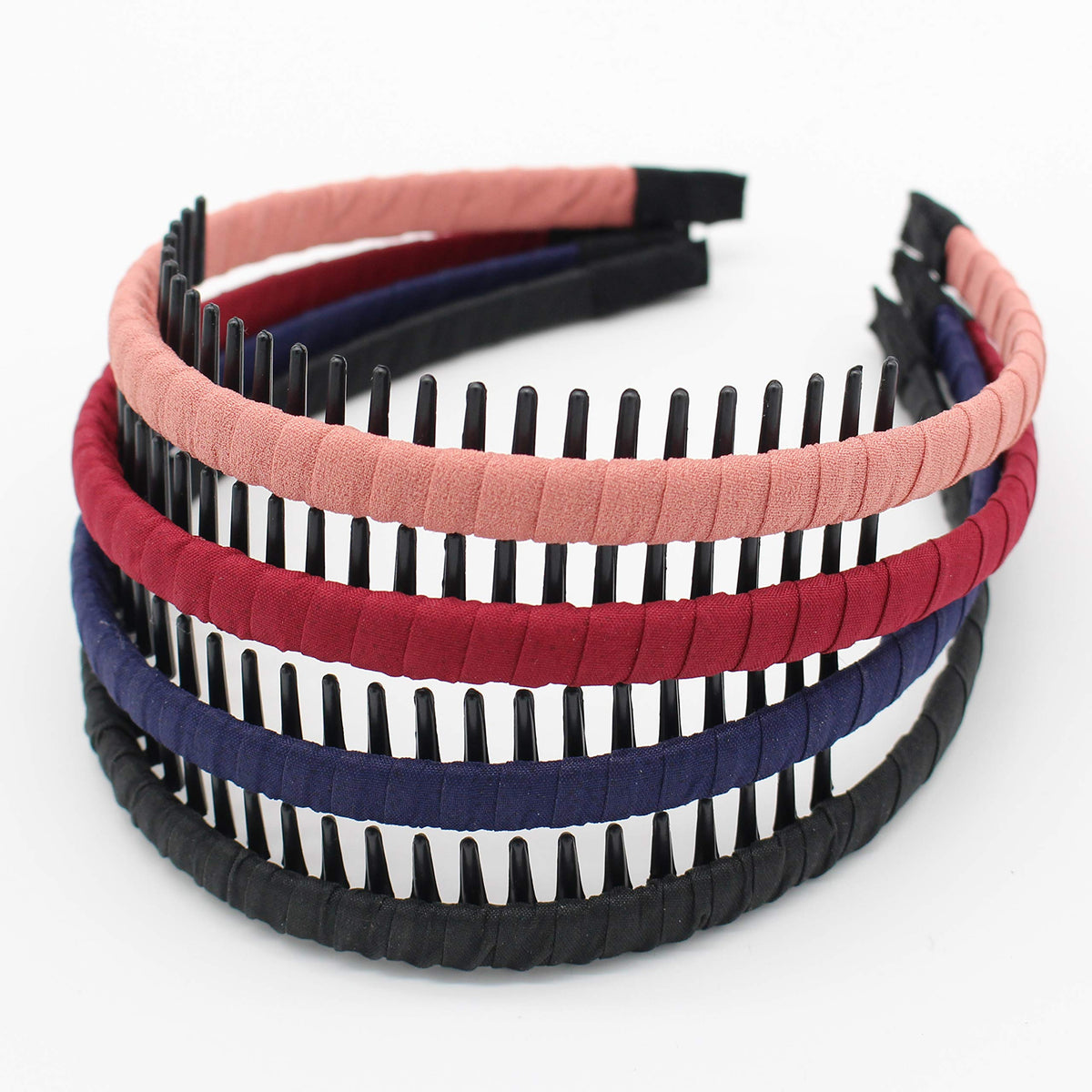 JOBAND Fashion floral teeth Headbands comb Hair Accessories Non-slip Hair bands Soft Comfy Hair Hoop for Women/Girl(4 color)
