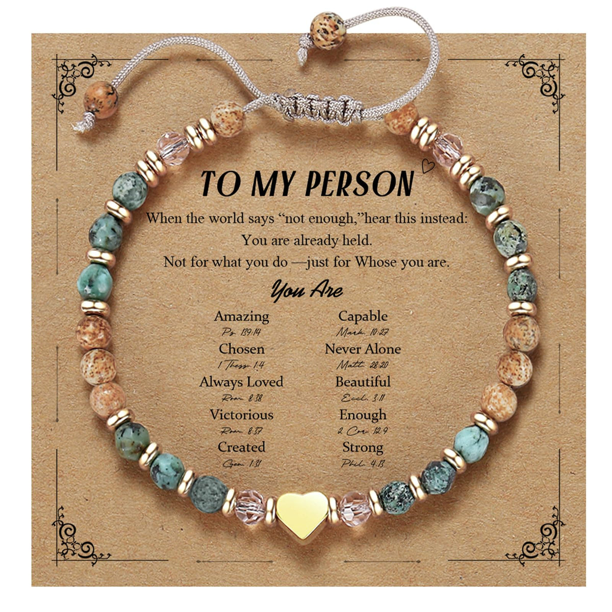yupoxiu Inspirational Gifts for Women Birthday - Natural Stone Bracelets, Thinking of You Get Well Soon Gifts for Women Friend Sister