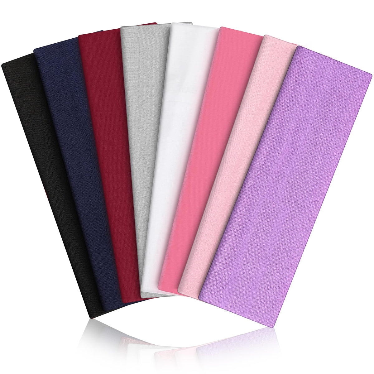 8PCS Summer-Exclusive Non Slip Sports Elastic Soft Running Fashion Headbands Absorb Sweat for Women & Men Working Out, Travel