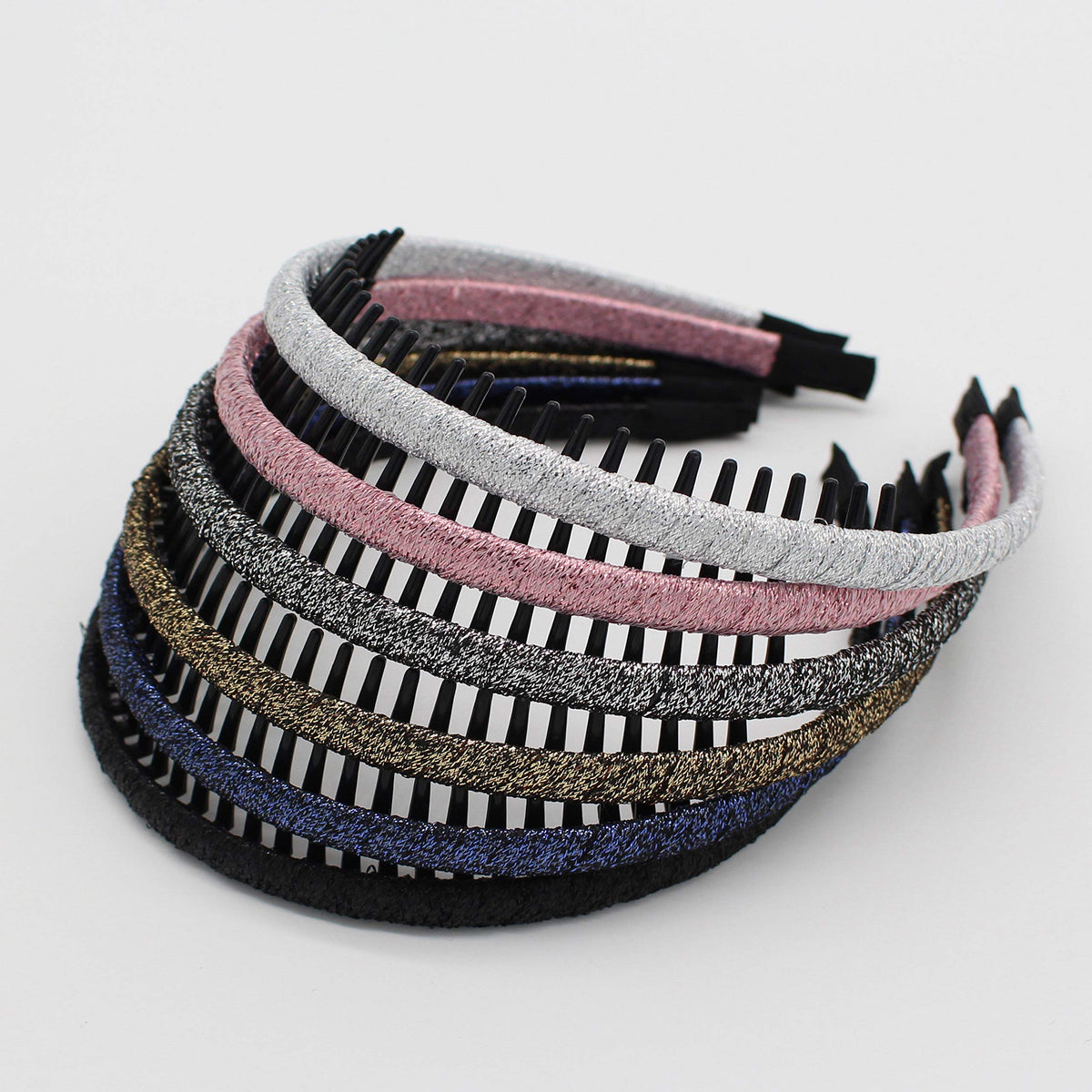 JOBAND Fashion floral teeth Headbands comb Hair Accessories Non-slip Hair bands Soft Comfy Hair Hoop for Women/Girl(4 color)