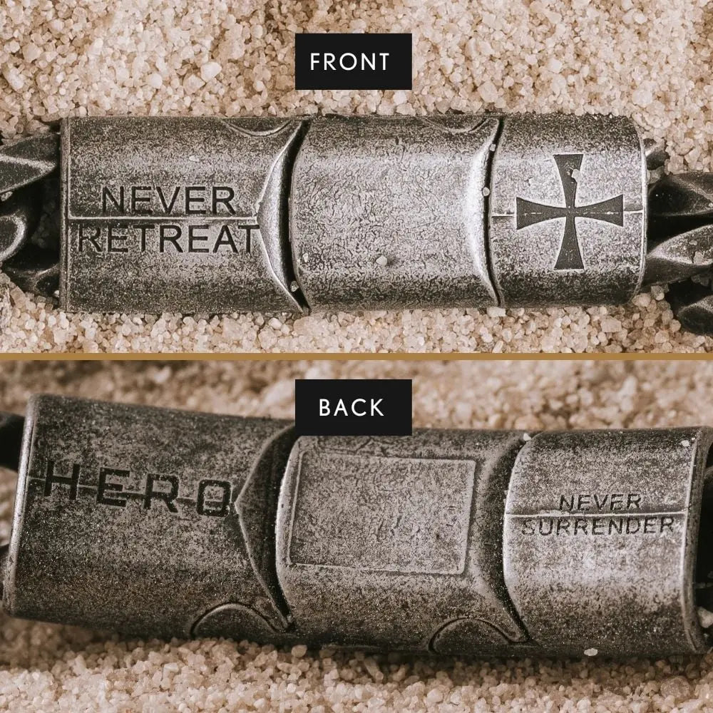 The Knights Templar - Never Retreat Never Surrender Bracelet TT: Helps Pair Veterans With A Service Dog Or Shelter Dog