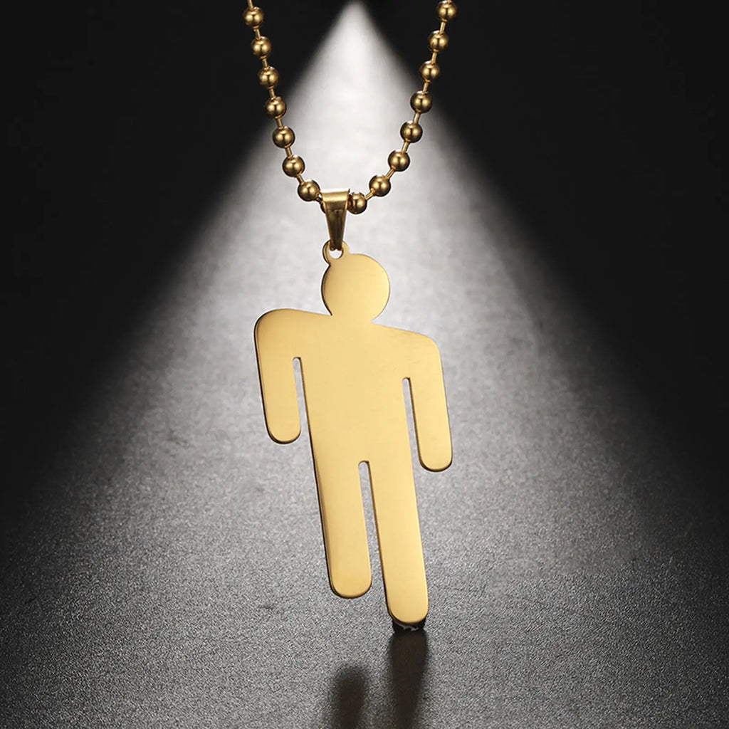 Street hip-hop style rapper stainless steel men's simple personality non-fading necklace trendy rock gift daily wear