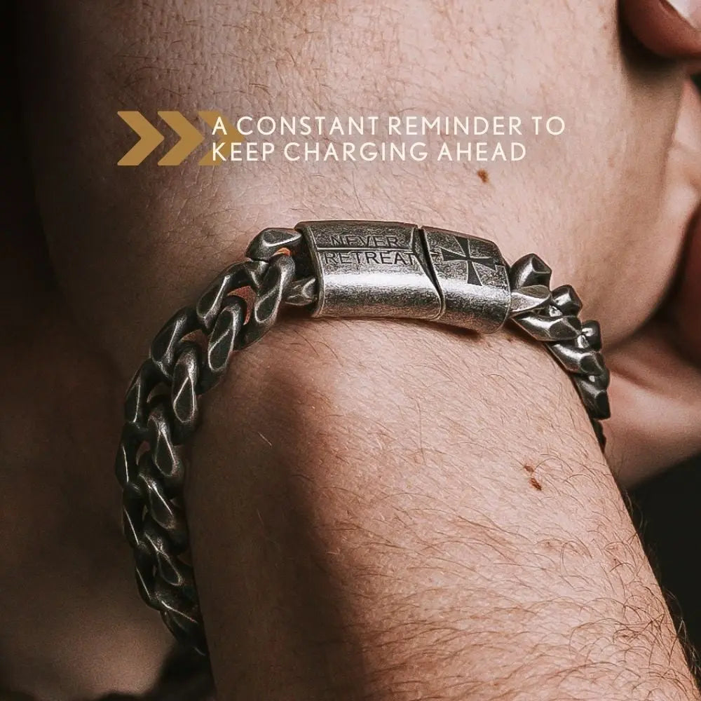 The Knights Templar - Never Retreat Never Surrender Bracelet TT: Helps Pair Veterans With A Service Dog Or Shelter Dog