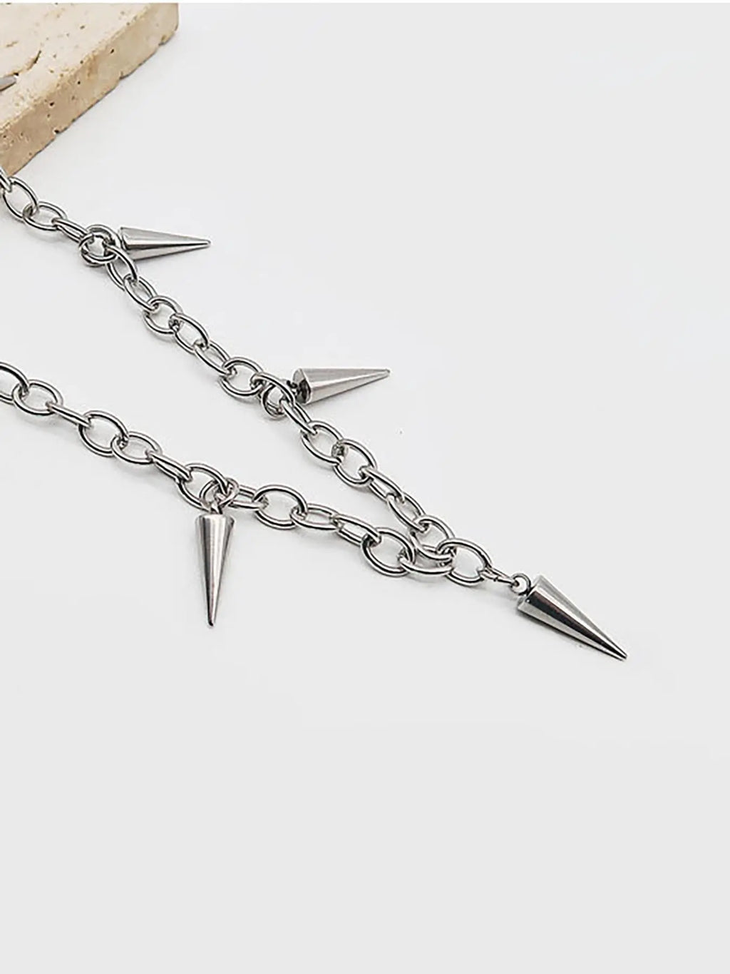 Punk Style Creative Geometric Design Pendant Necklace, Stainless Steel Pendant Necklace, Fashion Jewelry for Men As Gift, Exquisite Chain Jewelry, Durable Fashion Accessory, Fashionable Accessory