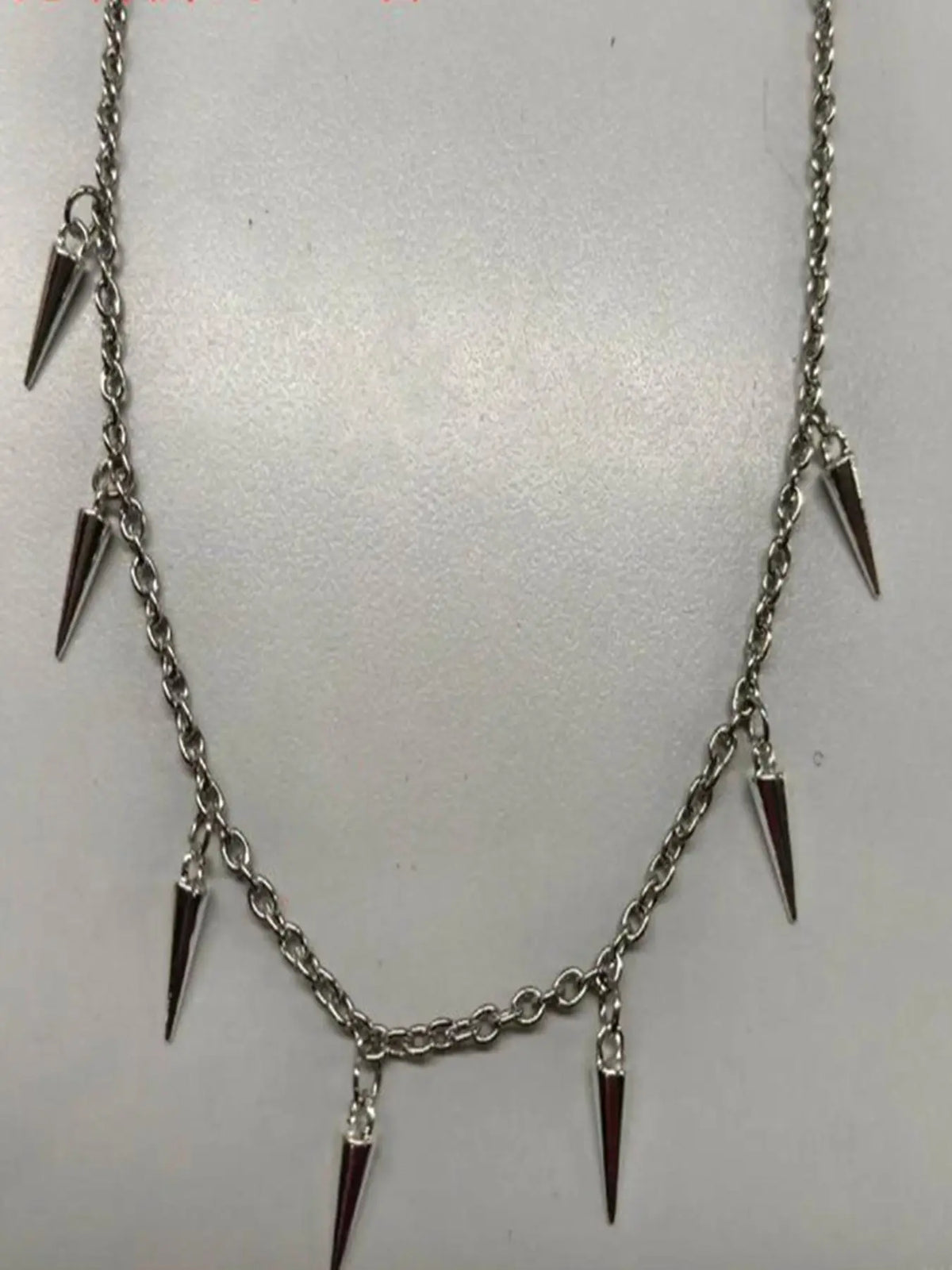 Punk Style Studded Decor Necklace, Stainless Steel Jewelry for Party, Daily Clothing Decor, Trendy All-match & Exquisite Jewelry for Birthday Gift, Choker Necklace, Stainless Steel Necklaces, Streetwear Statement Jewelry