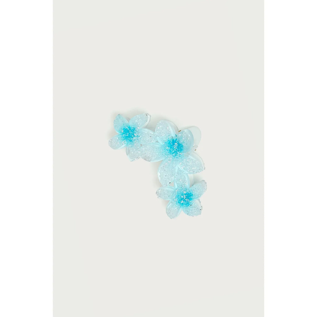 Faux Crystal Flower Hair Clip