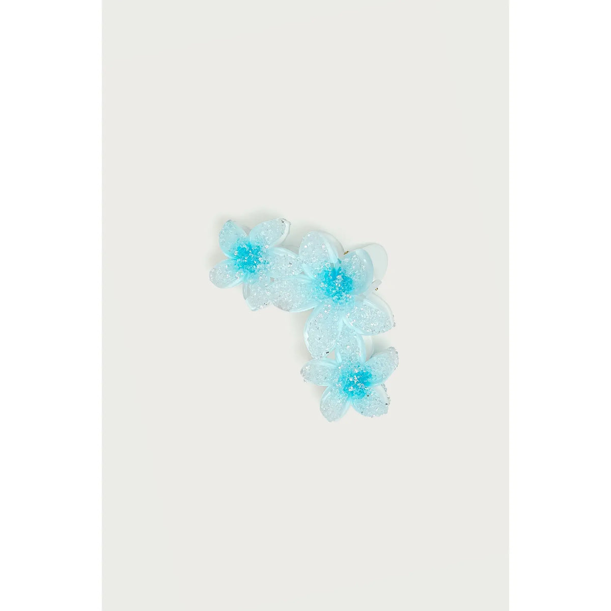 Faux Crystal Flower Hair Clip
